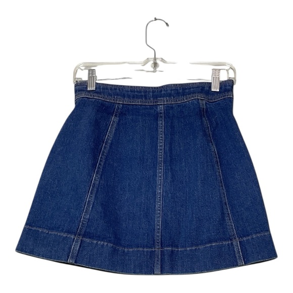 Women’s NWOT Madewell 70s style Metropolis Snap Jean Skirt, size 4 - Picture 2 of 3